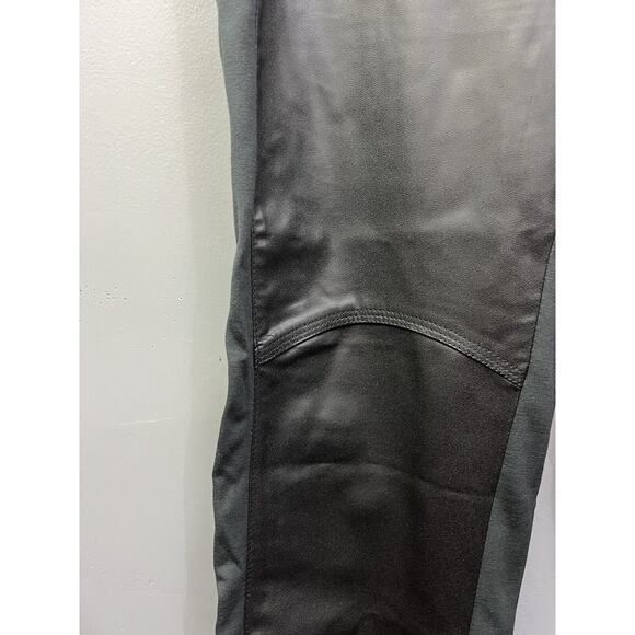 Libby Edelman Faux‎ Leather Pants Womens size 12 Black Leggings Zipper ankles - Picture 7 of 7